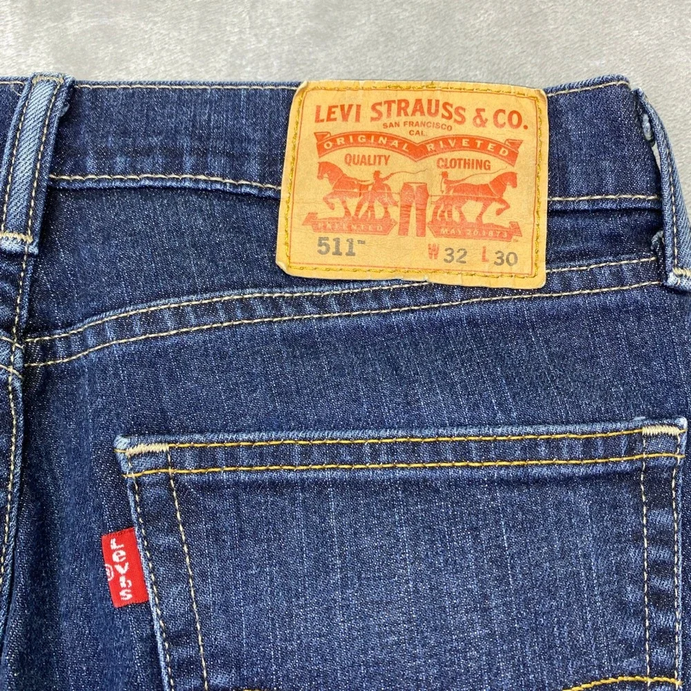 Levis 511 Slim Fit Jeans Mens Sz 32 Fits 30